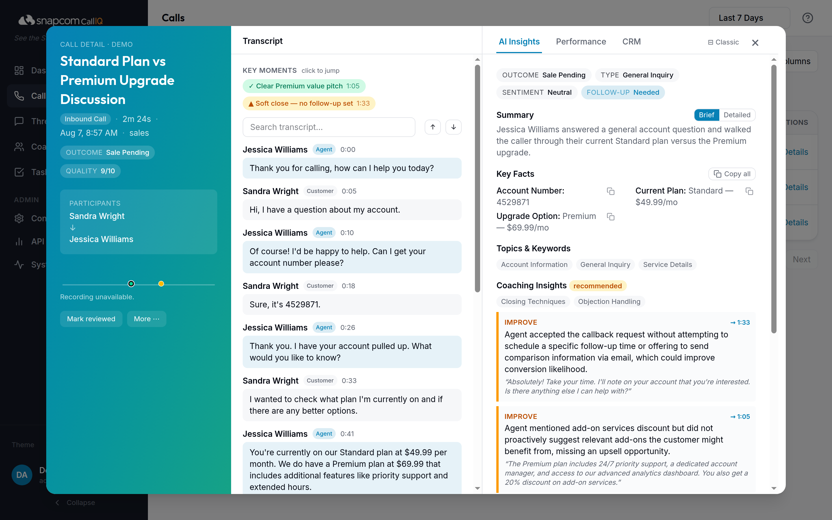AI insights: summary, key facts, topics